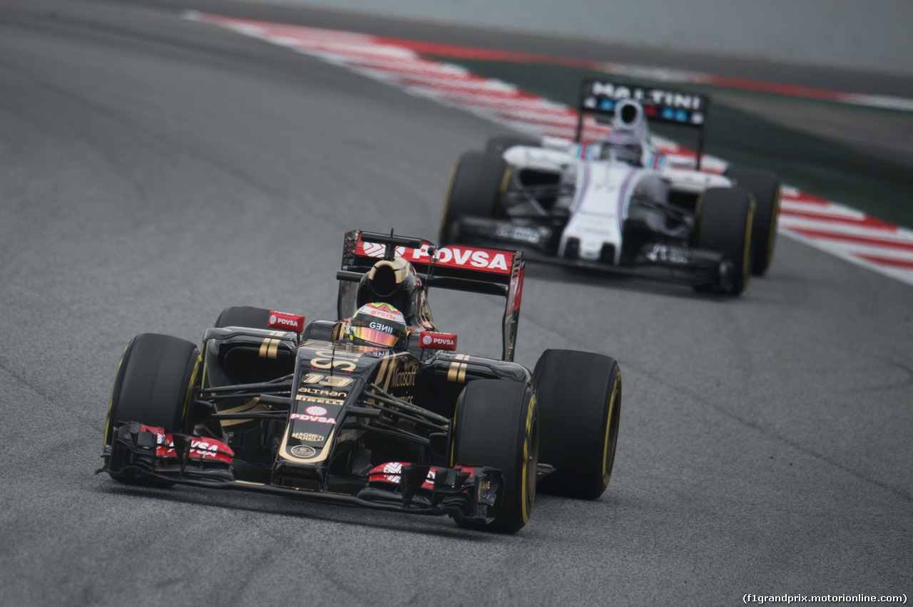 TEST F1 BARCELLONA 21 FEBBRAIO, Pastor Maldonado (VEN) Lotus F1 E23.
21.02.2015.