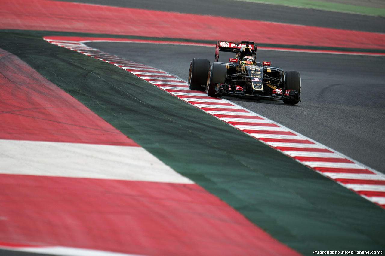 TEST F1 BARCELLONA 21 FEBBRAIO, Pastor Maldonado (VEN) Lotus F1 E23.
21.02.2015.