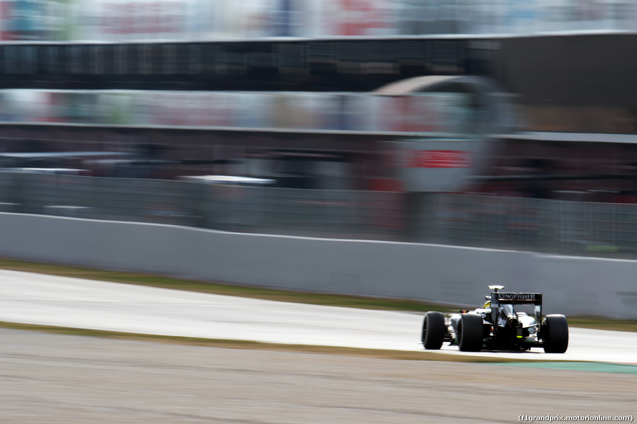 TEST F1 BARCELLONA 21 FEBBRAIO, Sergio Perez (MEX) Sahara Force India F1 VJM07.
21.02.2015.