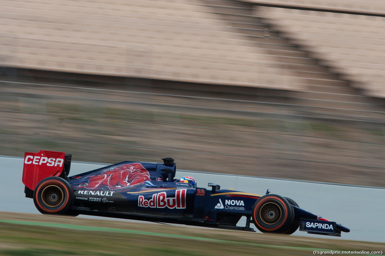 TEST F1 BARCELLONA 21 FEBBRAIO, Max Verstappen (NLD) Scuderia Toro Rosso STR10.
21.02.2015.