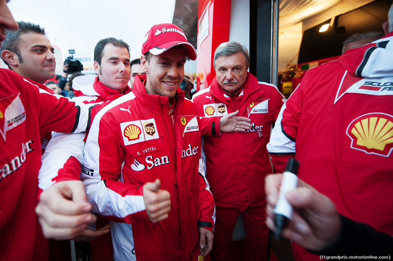 TEST F1 BARCELLONA 21 FEBBRAIO, Sebastian Vettel (GER) Ferrari.
21.02.2015.