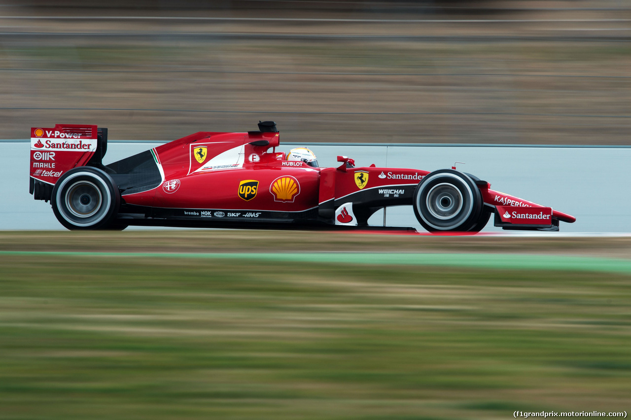 TEST F1 BARCELLONA 21 FEBBRAIO, Sebastian Vettel (GER) Ferrari SF15-T.
21.02.2015.