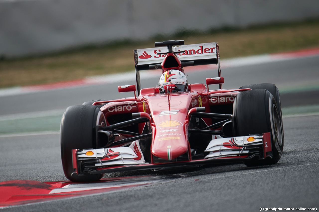 TEST F1 BARCELLONA 21 FEBBRAIO, Sebastian Vettel (GER) Ferrari SF15-T.
21.02.2015.