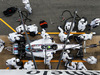 TEST F1 BARCELLONA 21 FEBBRAIO, Felipe Massa (BRA) Williams FW37 practices a pit stop.
21.02.2015.