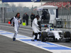 TEST F1 BARCELLONA 21 FEBBRAIO, Felipe Massa (BRA) Williams FW37 stops in the pit lane.
21.02.2015.