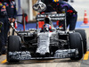 TEST F1 BARCELLONA 21 FEBBRAIO, Daniil Kvyat (RUS) Red Bull Racing RB11 practices a pit stop.
21.02.2015.