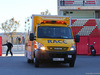 TEST F1 BARCELLONA 22 FEBBRAIO, Fernando Alonso (ESP) McLaren is returned to the paddock in an ambulance.
22.02.2015.