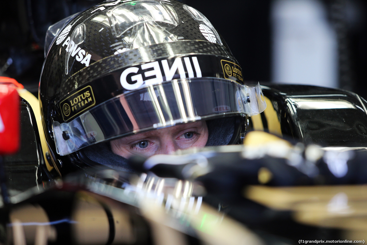 TEST F1 BARCELLONA 22 FEBBRAIO, Romain Grosjean (FRA) Lotus F1 E23.
22.02.2015.