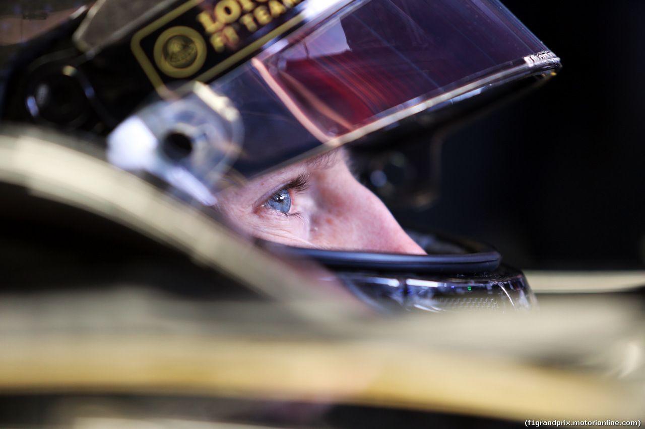 TEST F1 BARCELLONA 22 FEBBRAIO, Romain Grosjean (FRA) Lotus F1 E23.
22.02.2015.