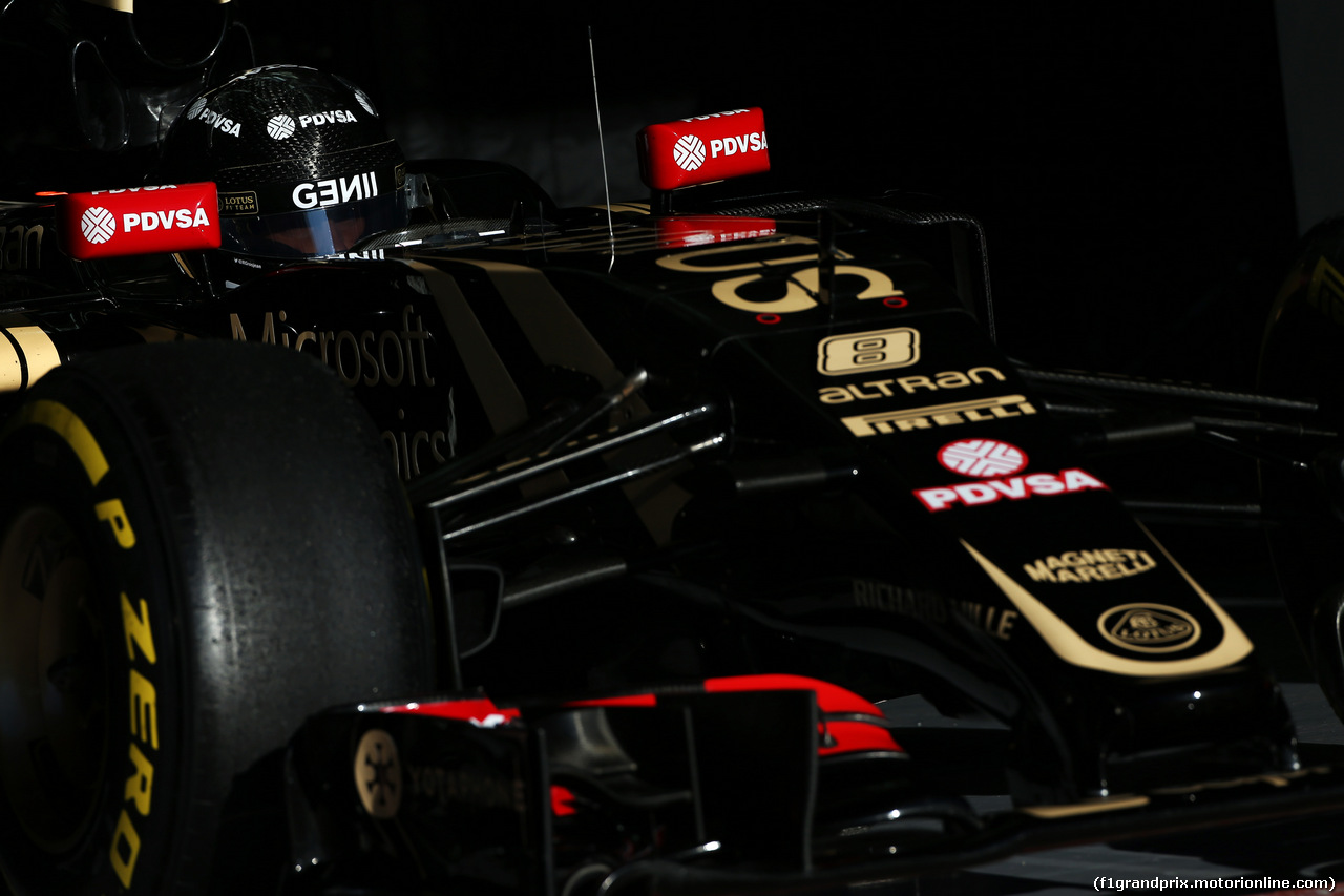 TEST F1 BARCELLONA 22 FEBBRAIO, Romain Grosjean (FRA) Lotus F1 E23 leaves the pits.
22.02.2015.