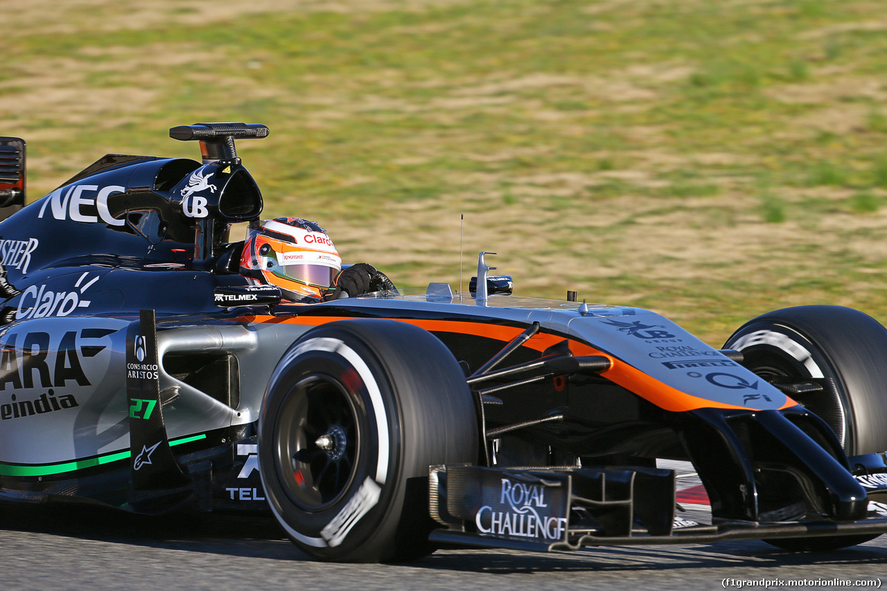 TEST F1 BARCELLONA 22 FEBBRAIO, Nico Hulkenberg (GER) Sahara Force India F1 VJM07.
22.02.2015.