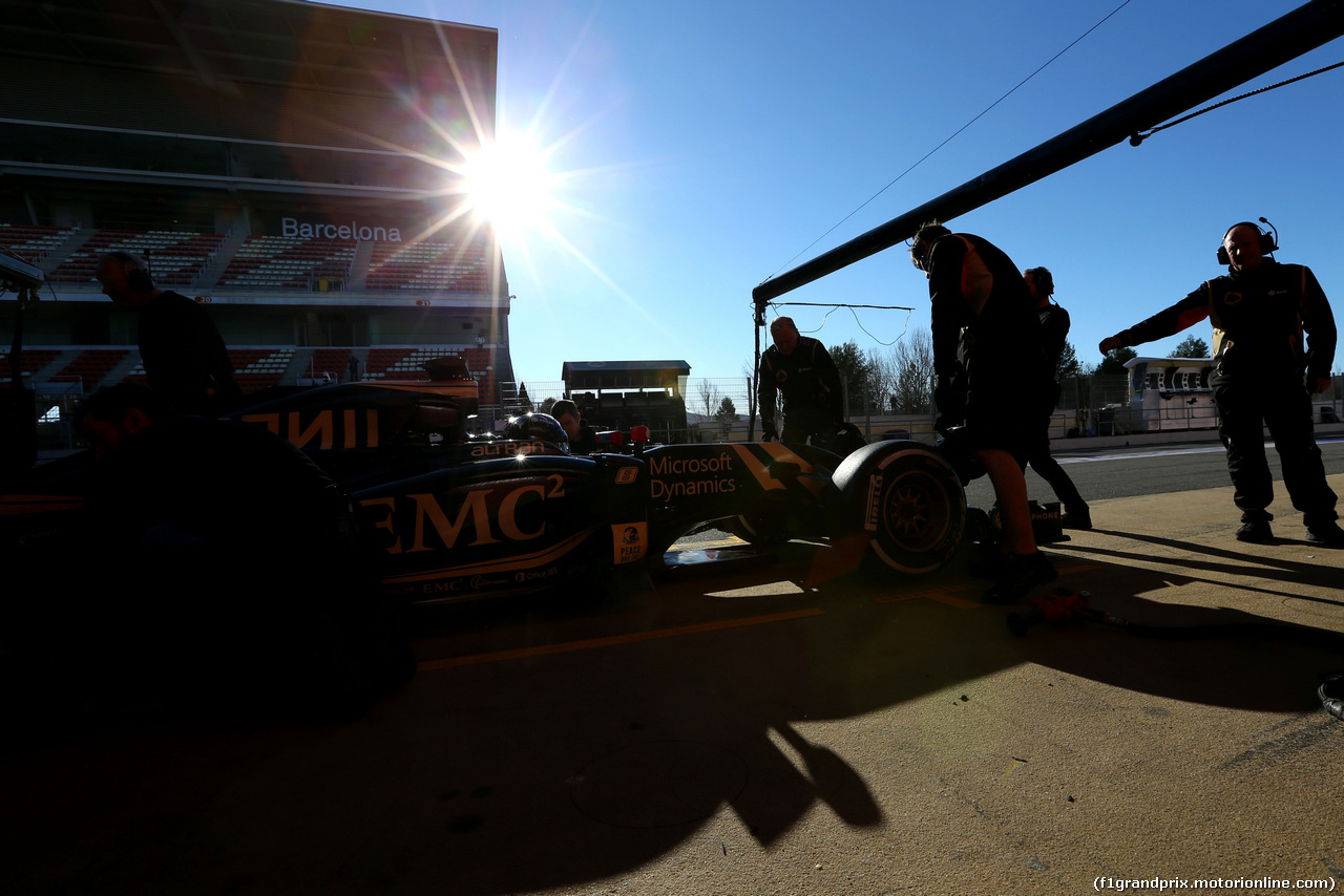 TEST F1 BARCELLONA 22 FEBBRAIO, Romain Grosjean (FRA), Lotus F1 Team 
22.02.2015.
