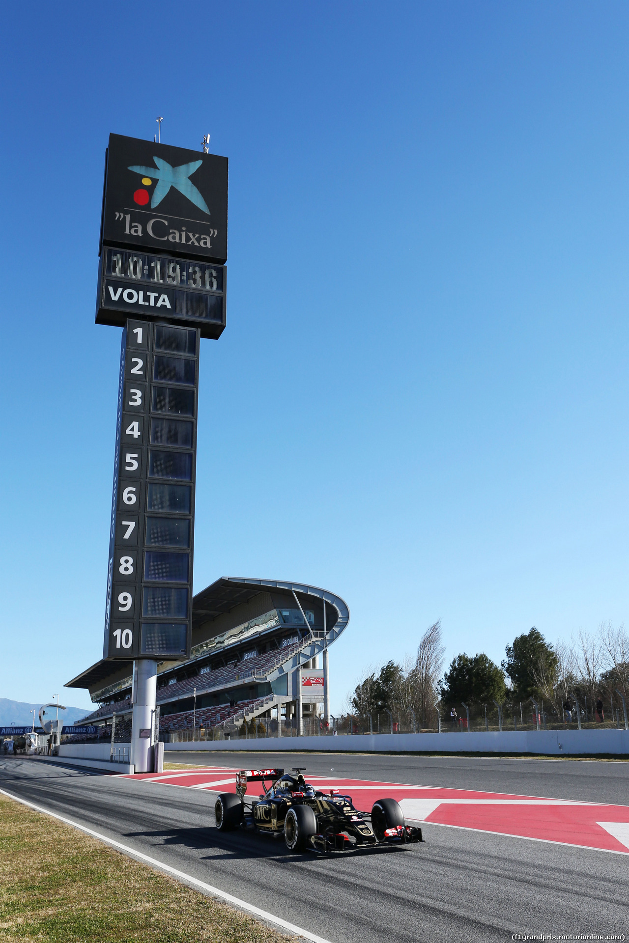 TEST F1 BARCELLONA 22 FEBBRAIO, Romain Grosjean (FRA) Lotus F1 E23.
22.02.2015.