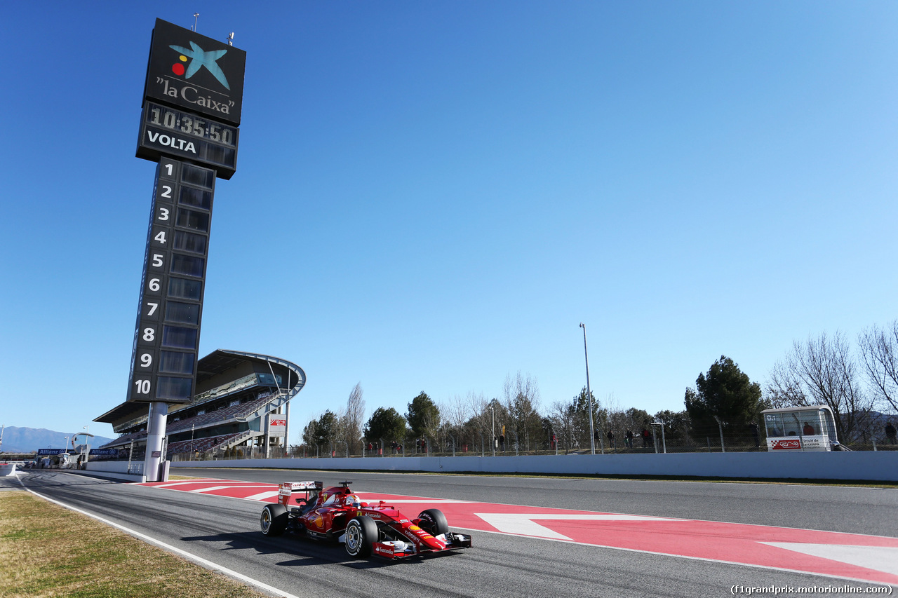 TEST F1 BARCELLONA 22 FEBBRAIO, Sebastian Vettel (GER) Ferrari SF15-T.
22.02.2015.