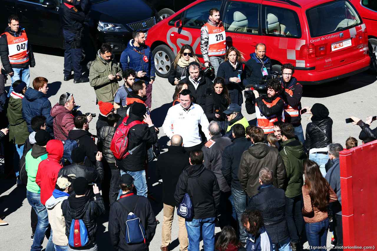 TEST F1 BARCELLONA 22 FEBBRAIO, Eric Boullier (FRA) McLaren Racing Director.
22.02.2015.