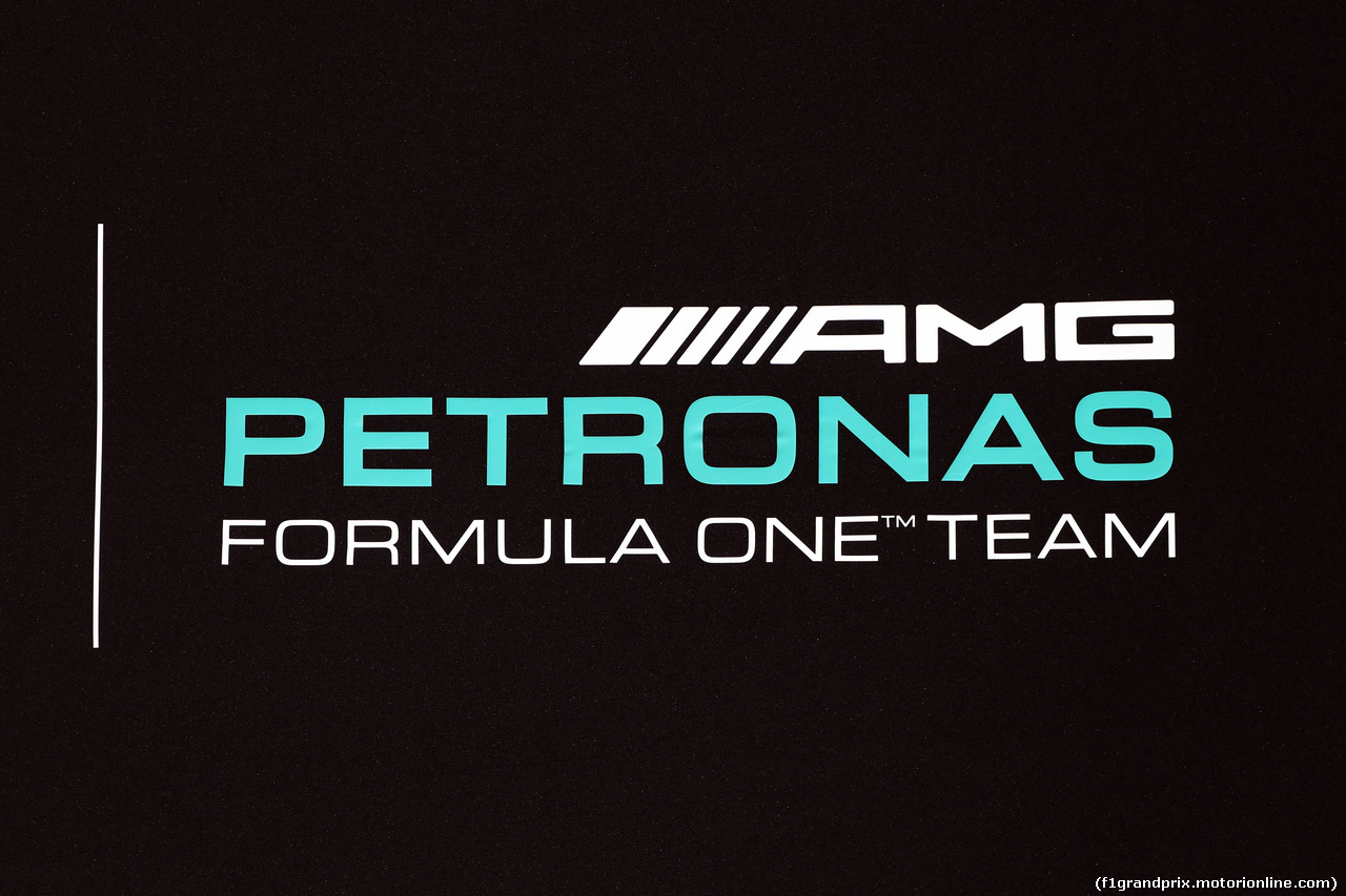 TEST F1 BARCELLONA 22 FEBBRAIO, Mercedes AMG F1 logo.
22.02.2015.