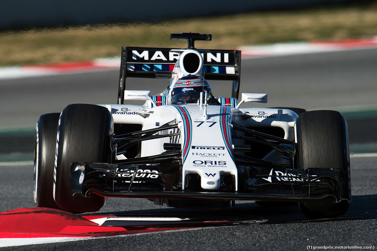 TEST F1 BARCELLONA 22 FEBBRAIO, Valtteri Bottas (FIN) Williams FW37.
22.02.2015.
