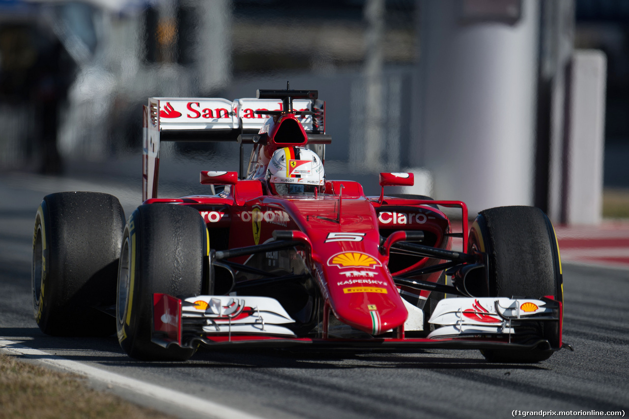 TEST F1 BARCELLONA 22 FEBBRAIO, Sebastian Vettel (GER) Ferrari SF15-T.
22.02.2015.
