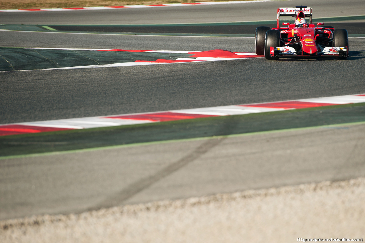 TEST F1 BARCELLONA 22 FEBBRAIO, Sebastian Vettel (GER) Ferrari SF15-T.
22.02.2015.