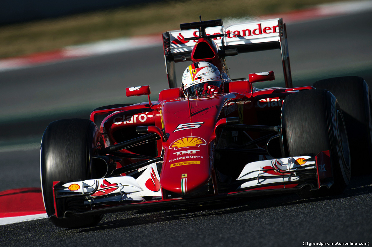 TEST F1 BARCELLONA 22 FEBBRAIO, Sebastian Vettel (GER) Ferrari SF15-T.
22.02.2015.