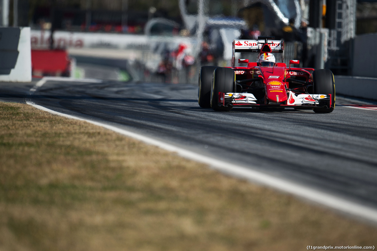 TEST F1 BARCELLONA 22 FEBBRAIO, Sebastian Vettel (GER) Ferrari SF15-T.
22.02.2015.