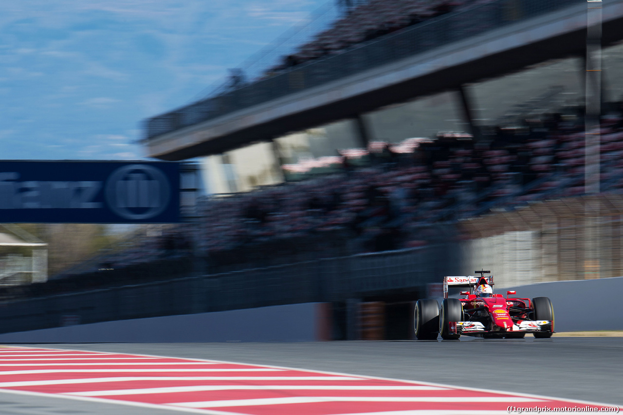 TEST F1 BARCELLONA 22 FEBBRAIO, Sebastian Vettel (GER) Ferrari SF15-T.
22.02.2015.