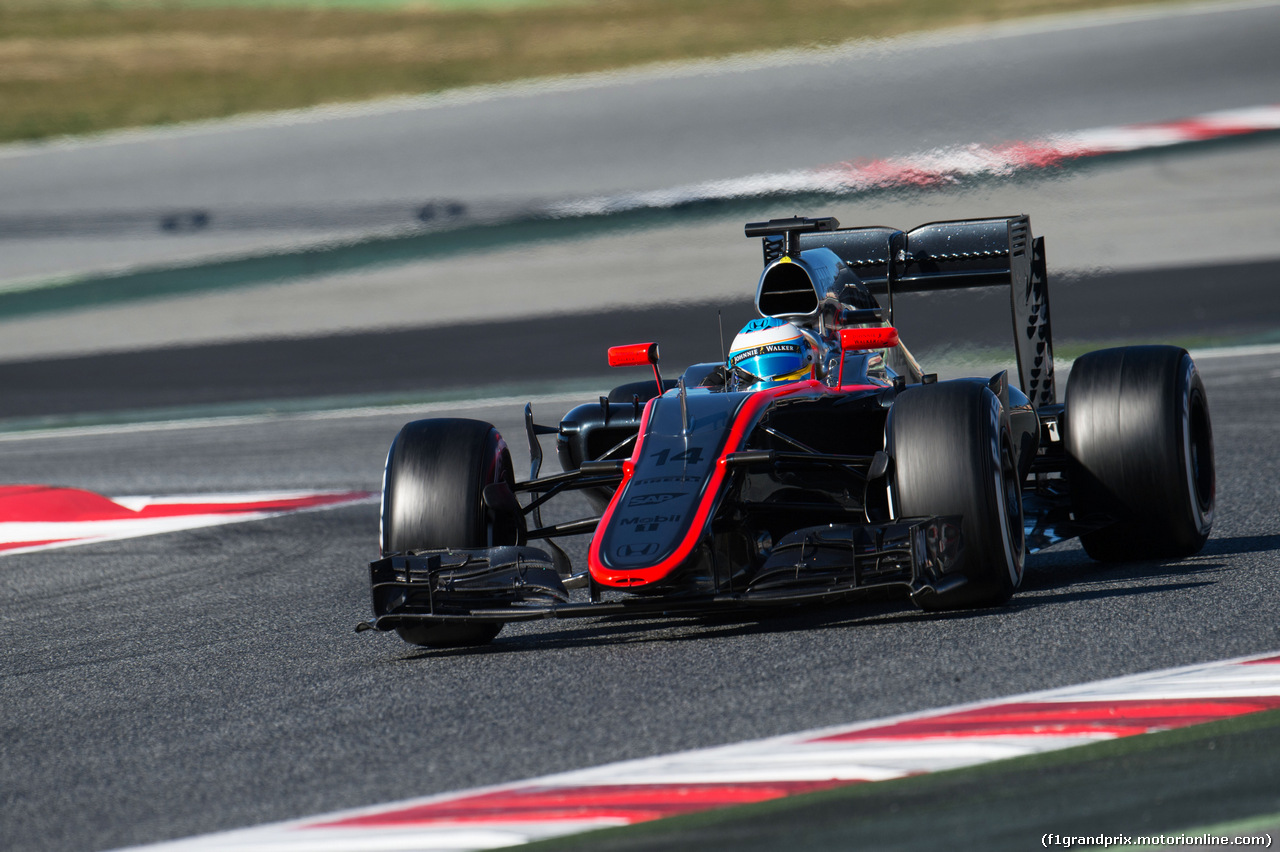 TEST F1 BARCELLONA 22 FEBBRAIO, Fernando Alonso (ESP) McLaren MP4-30.
22.02.2015.