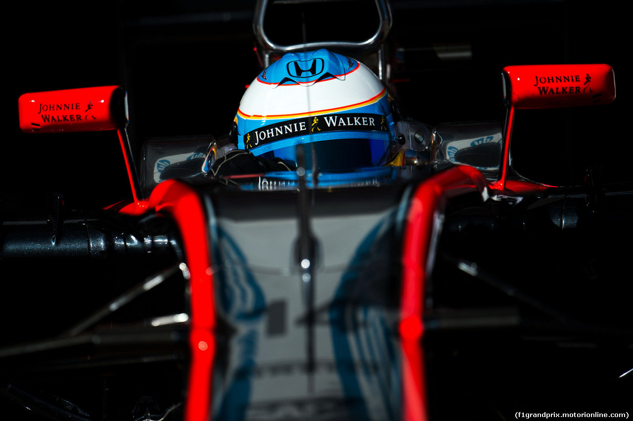 TEST F1 BARCELLONA 22 FEBBRAIO, Fernando Alonso (ESP) McLaren MP4-30.
22.02.2015.