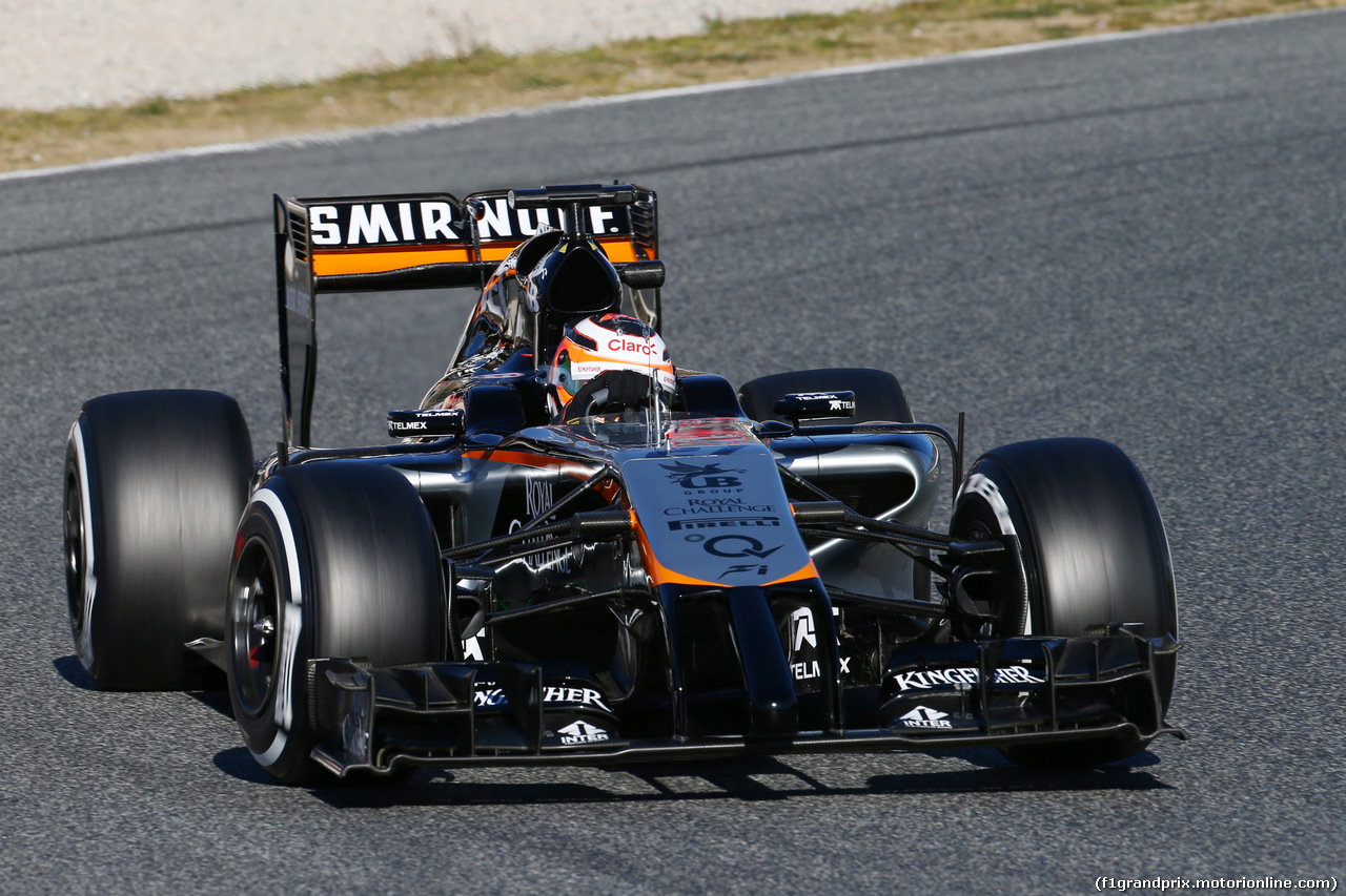 TEST F1 BARCELLONA 22 FEBBRAIO, Nico Hulkenberg (GER) Sahara Force India F1 VJM07.
22.02.2015.