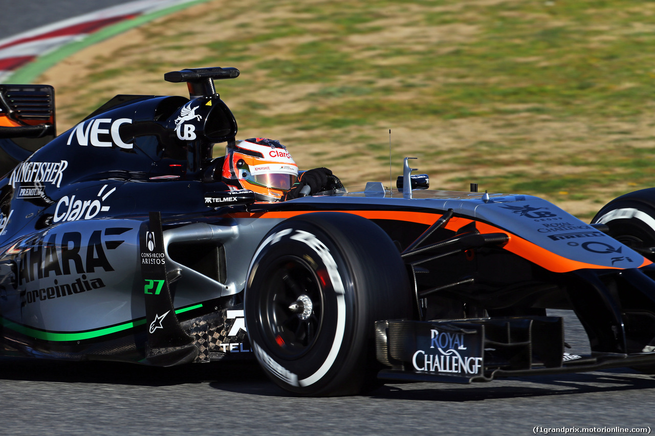TEST F1 BARCELLONA 22 FEBBRAIO, Nico Hulkenberg (GER) Sahara Force India F1 VJM07.
22.02.2015.