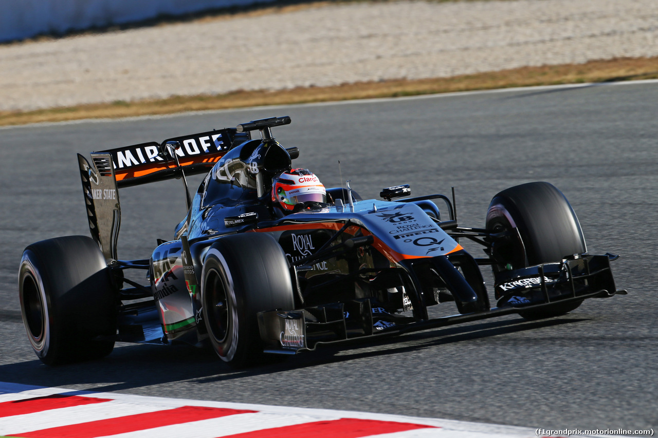TEST F1 BARCELLONA 22 FEBBRAIO, Nico Hulkenberg (GER) Sahara Force India F1 VJM07.
22.02.2015.