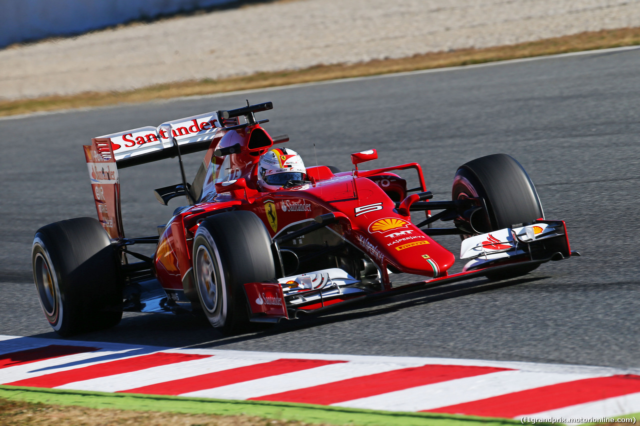 TEST F1 BARCELLONA 22 FEBBRAIO, Sebastian Vettel (GER) Ferrari SF15-T.
22.02.2015.