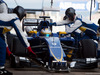 TEST F1 BARCELLONA 26 FEBBRAIO, Marcus Ericsson (SWE) Sauber C34 practices a pit stop.
26.02.2015.