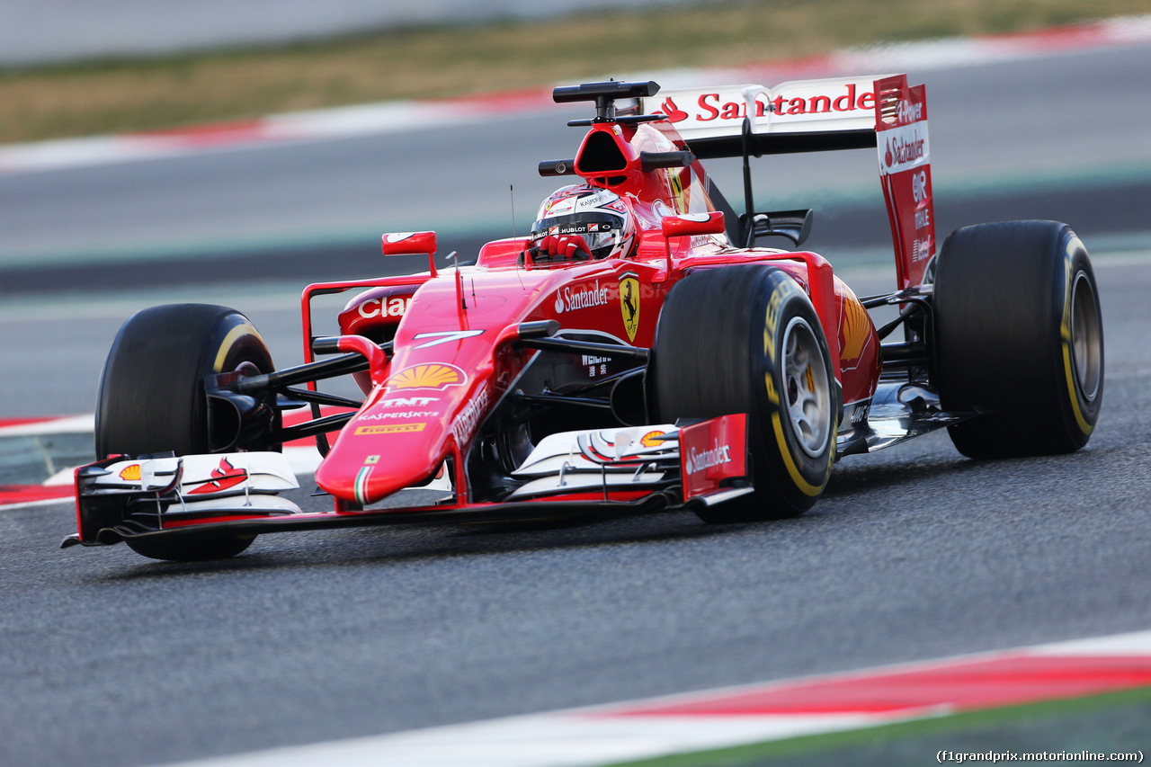 TEST F1 BARCELLONA 26 FEBBRAIO, Kimi Raikkonen (FIN) Ferrari SF15-T.
26.02.2015.