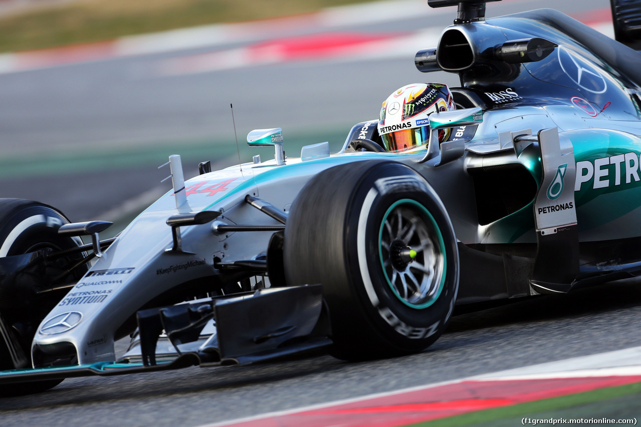 TEST F1 BARCELLONA 26 FEBBRAIO, Lewis Hamilton (GBR) Mercedes AMG F1 W06.
26.02.2015.