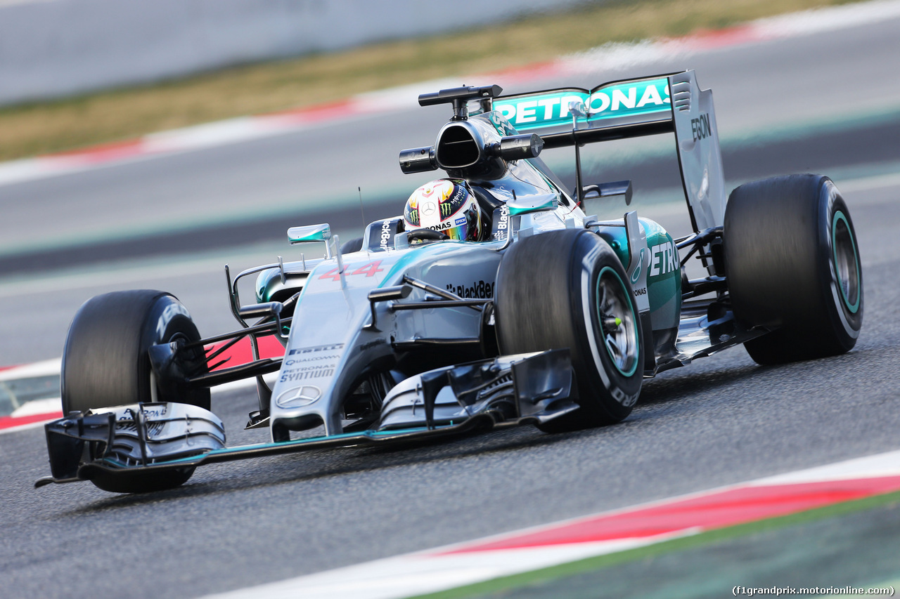 TEST F1 BARCELLONA 26 FEBBRAIO, Lewis Hamilton (GBR) Mercedes AMG F1 W06.
26.02.2015.