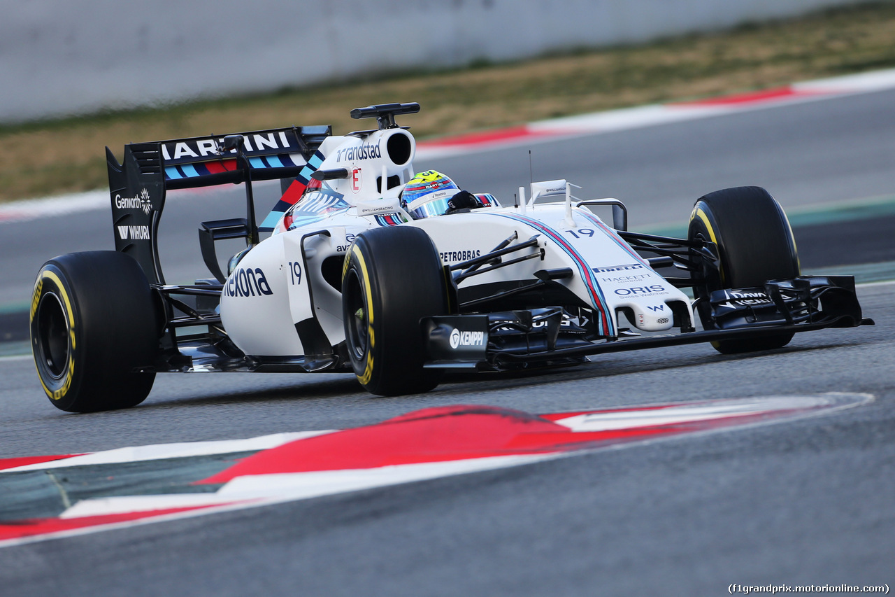 TEST F1 BARCELLONA 26 FEBBRAIO, Felipe Massa (BRA) Williams FW37.
26.02.2015.