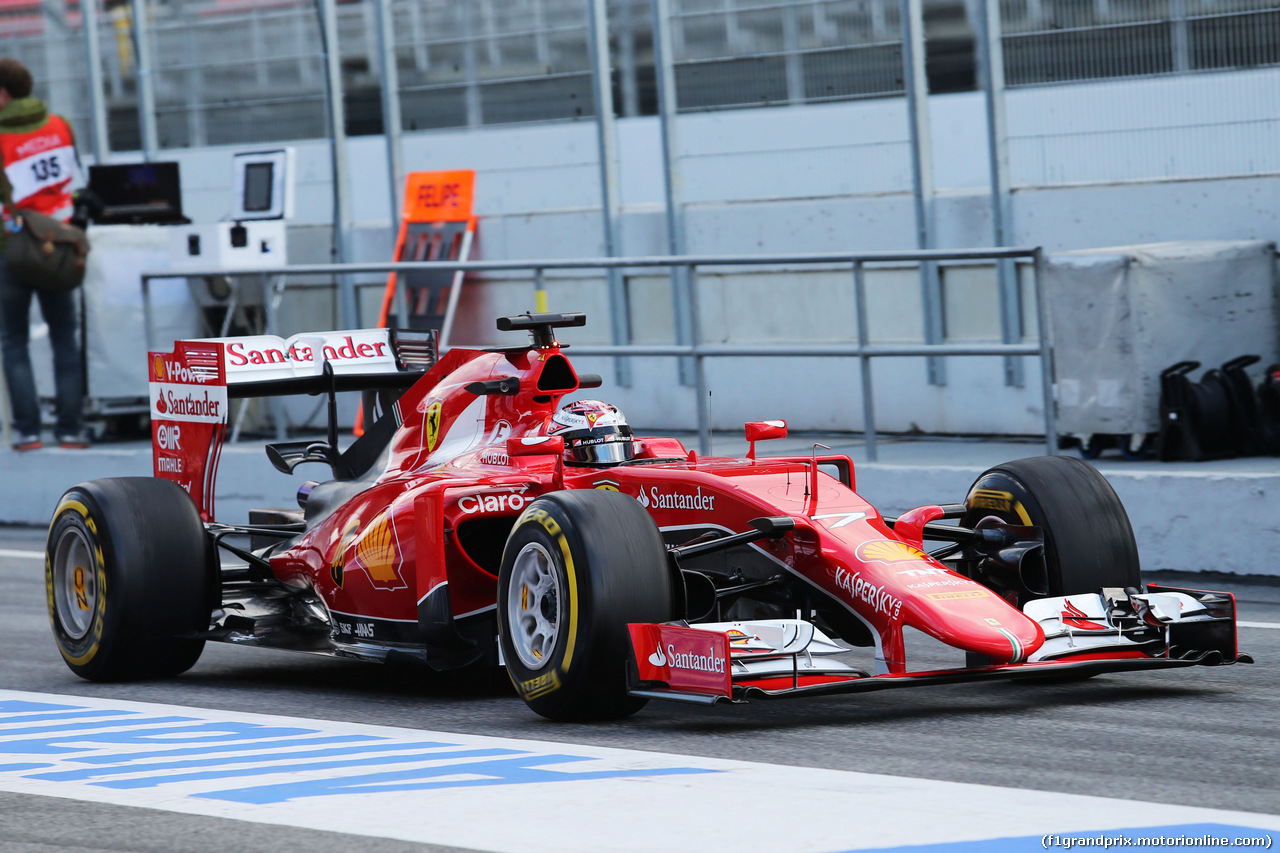 TEST F1 BARCELLONA 26 FEBBRAIO, Kimi Raikkonen (FIN) Ferrari SF15-T.
26.02.2015.