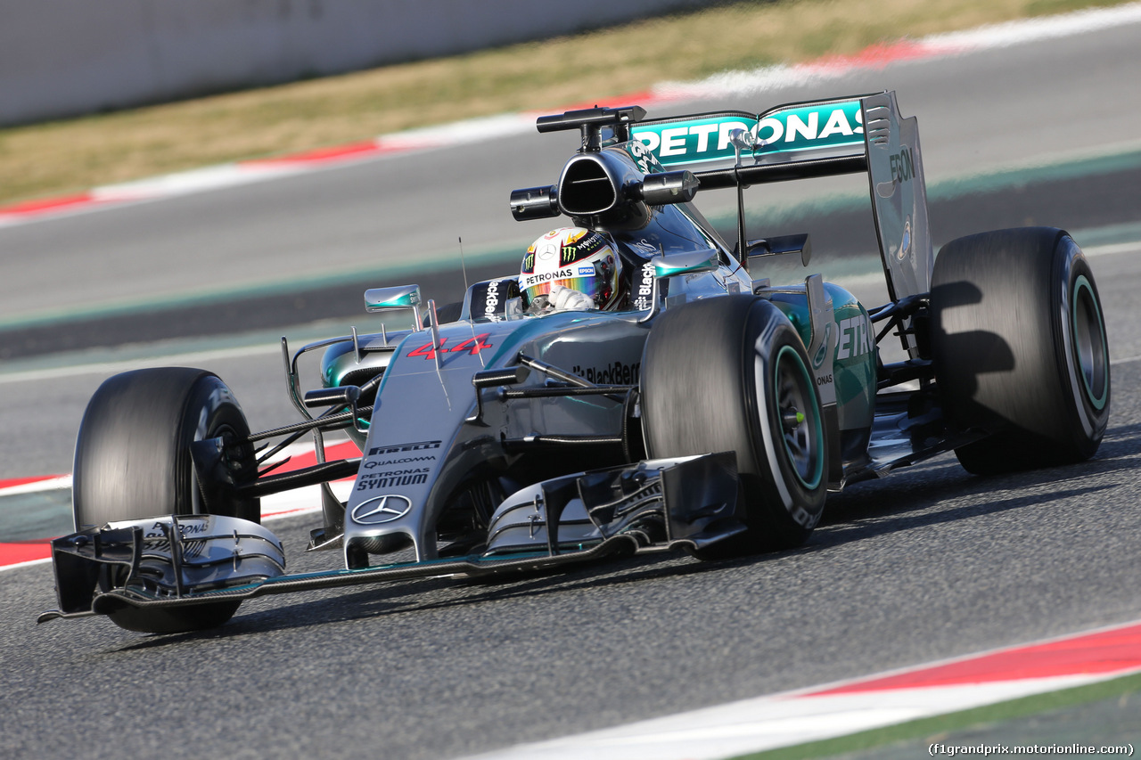 TEST F1 BARCELLONA 26 FEBBRAIO, Lewis Hamilton (GBR) Mercedes AMG F1 W06.
26.02.2015.
