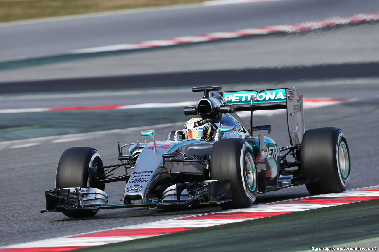 TEST F1 BARCELLONA 26 FEBBRAIO, Lewis Hamilton (GBR) Mercedes AMG F1 W06.
26.02.2015.