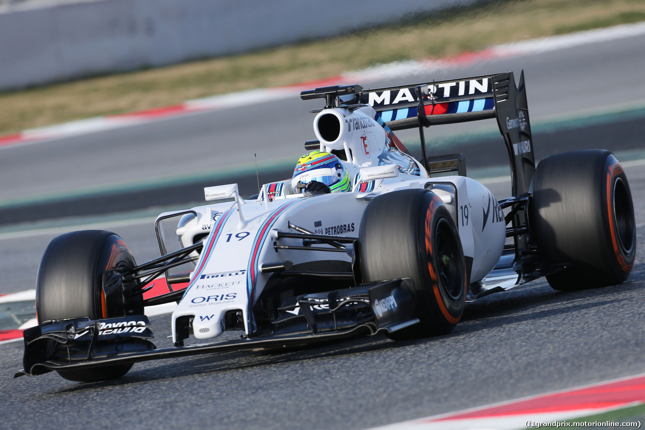 TEST F1 BARCELLONA 26 FEBBRAIO, Felipe Massa (BRA) Williams FW37.
26.02.2015.