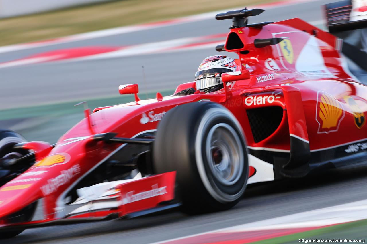 TEST F1 BARCELLONA 26 FEBBRAIO, Kimi Raikkonen (FIN) Ferrari SF15-T.
26.02.2015.