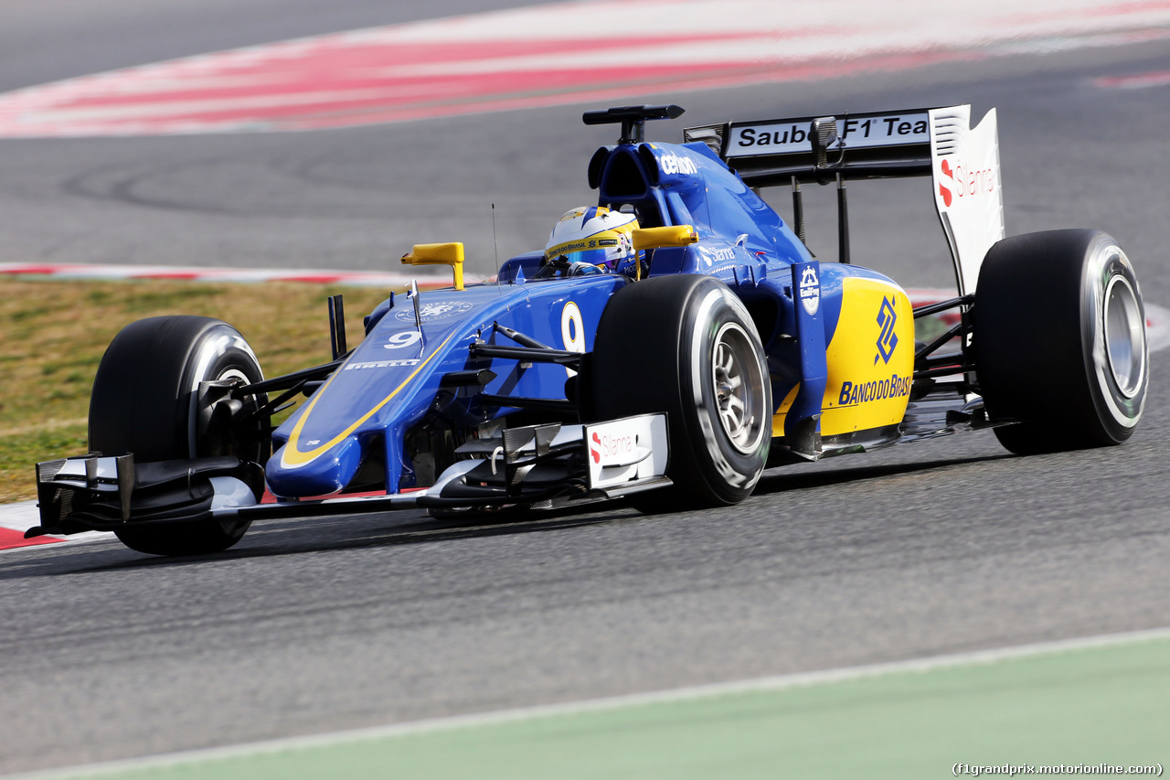 TEST F1 BARCELLONA 26 FEBBRAIO, Marcus Ericsson (SWE) Sauber C34.
26.02.2015.