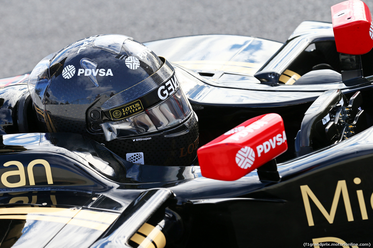 TEST F1 BARCELLONA 26 FEBBRAIO, Romain Grosjean (FRA) Lotus F1 E23.
26.02.2015.