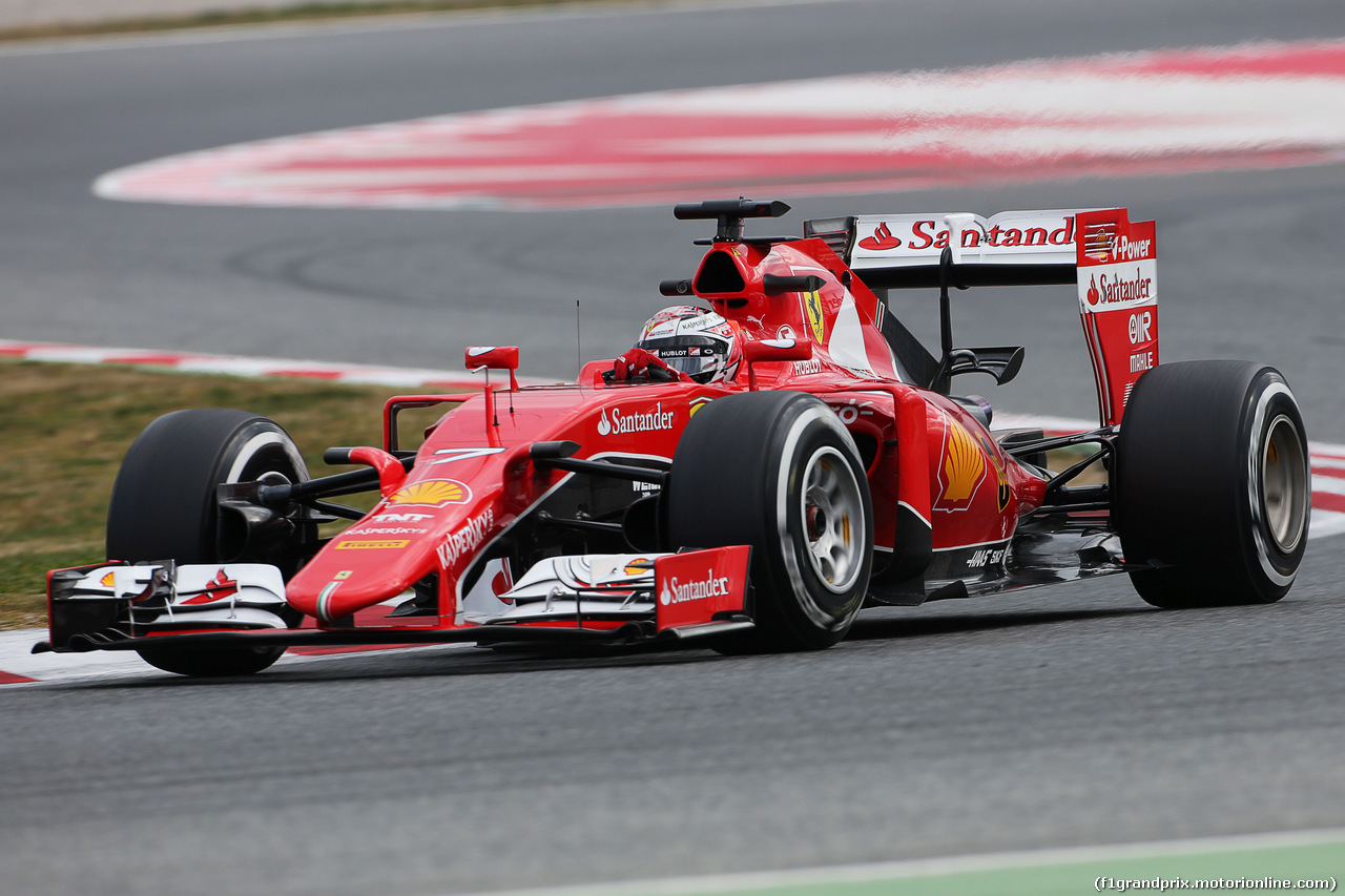 TEST F1 BARCELLONA 26 FEBBRAIO, Kimi Raikkonen (FIN) Ferrari SF15-T.
26.02.2015.