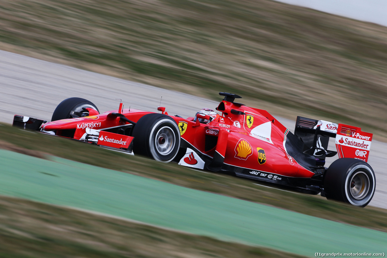 TEST F1 BARCELLONA 26 FEBBRAIO, Kimi Raikkonen (FIN) Ferrari SF15-T.
26.02.2015.