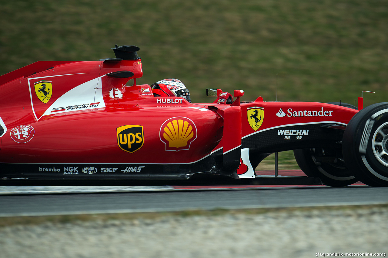 TEST F1 BARCELLONA 26 FEBBRAIO, Kimi Raikkonen (FIN) Ferrari SF15-T.
26.02.2015.