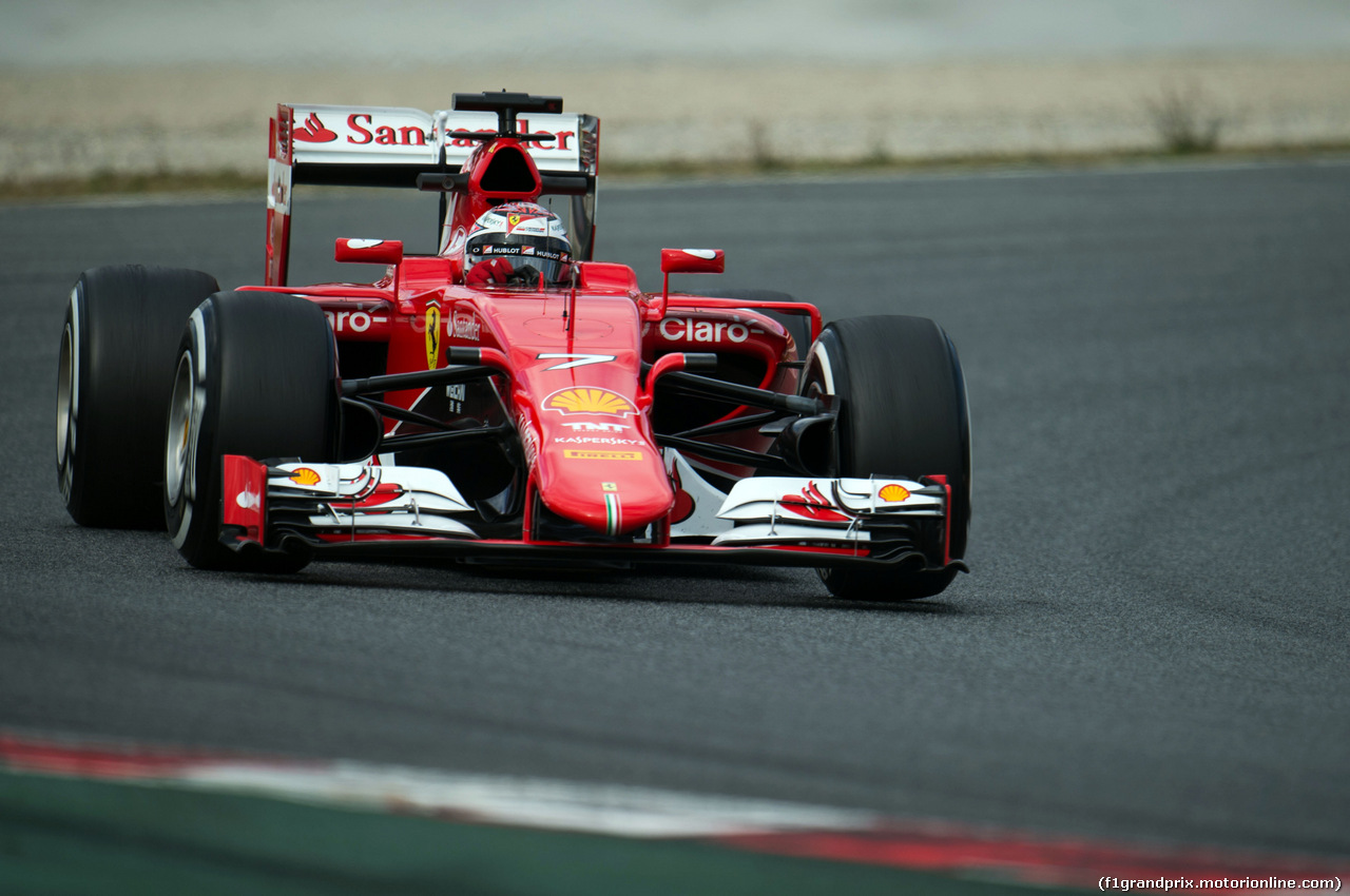 TEST F1 BARCELLONA 26 FEBBRAIO, Kimi Raikkonen (FIN) Ferrari SF15-T.
26.02.2015.