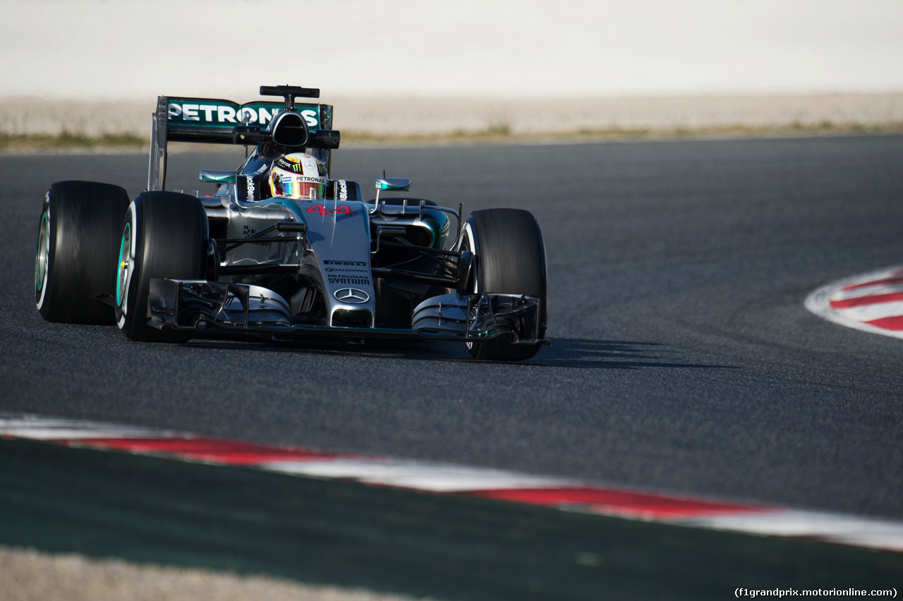 TEST F1 BARCELLONA 26 FEBBRAIO, Lewis Hamilton (GBR) Mercedes AMG F1 W06.
26.02.2015.