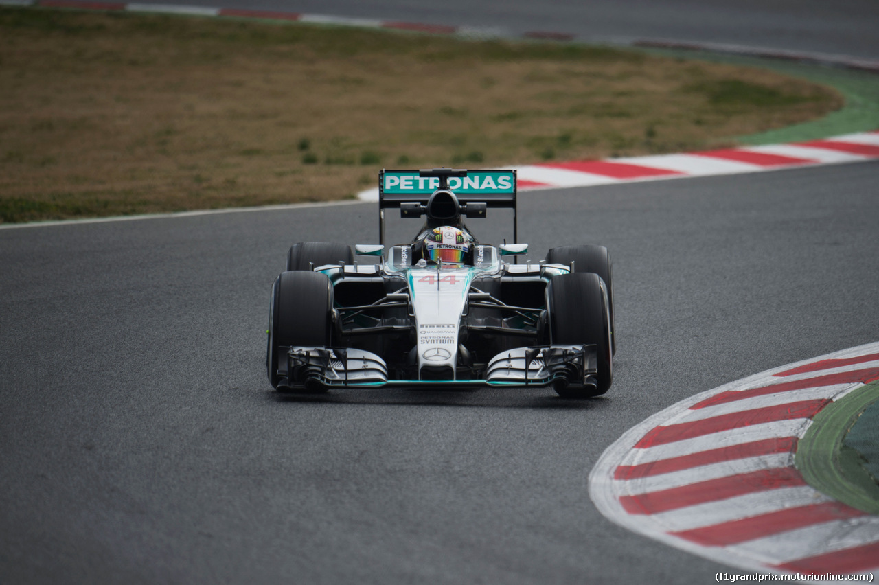 TEST F1 BARCELLONA 26 FEBBRAIO, Lewis Hamilton (GBR) Mercedes AMG F1 W06.
26.02.2015.